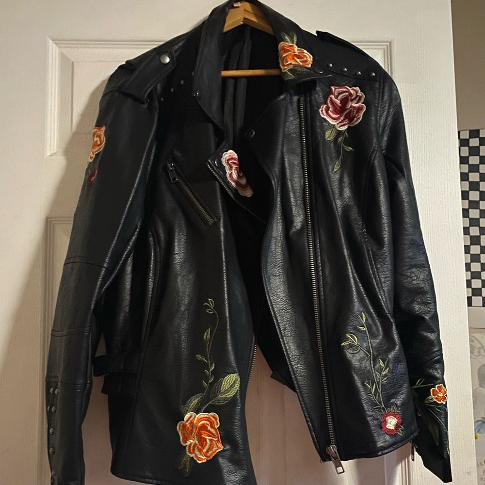 Faux leather jacket